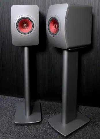 KEF LS50 Wireless II (Crimson Red) Powered stereo speakers with Wi